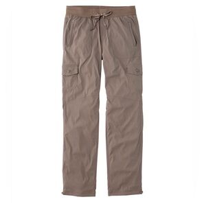 L.L. Bean Women's Vista Camp Pants, Straight-Leg Cargo, in Toasted Almond